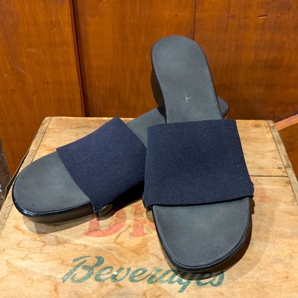Black Slide Sandals